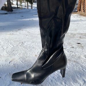 Pleather boots!